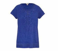 Embroidered Cap Sleeve Top