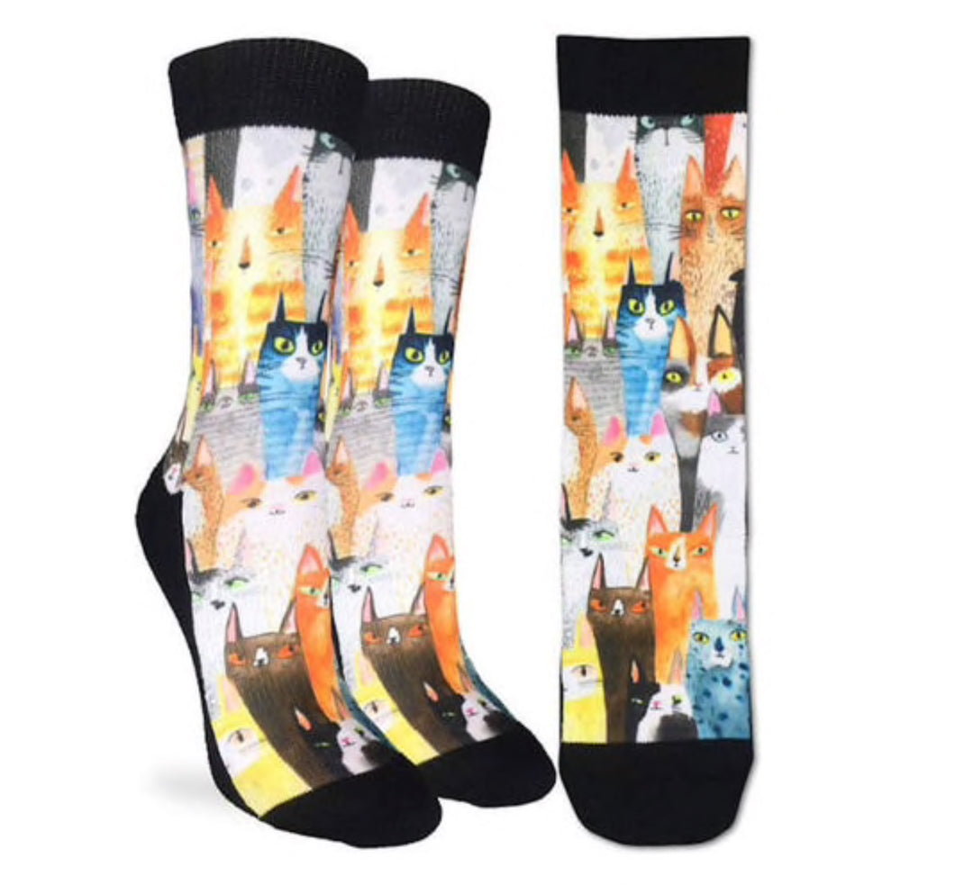 Women’s Cat Party Active Fit Sock