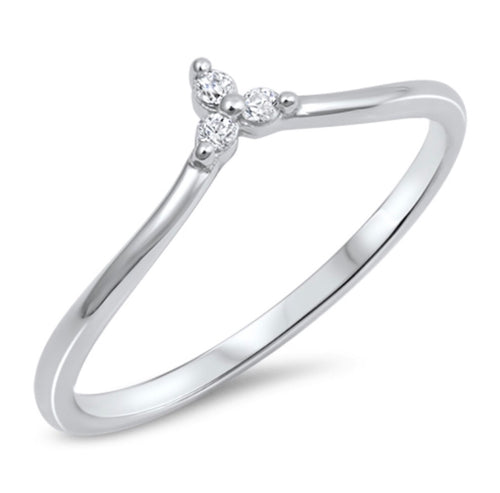 Sterling silver Cz ring