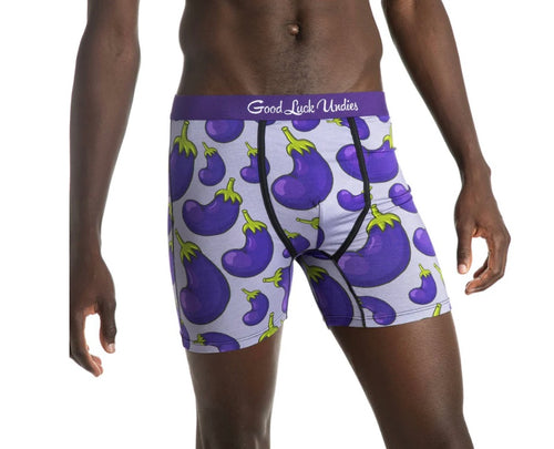 Men’s Boxer Brief Eggplant Underwear