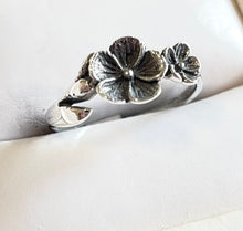 Dainty 925 Sterling Silver Cherry Blossom Ring