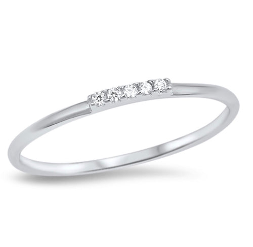 Sterling silver Cz ring