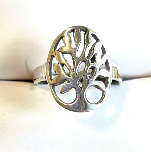 Sterling silver Tree design ring