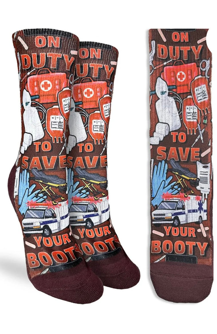 Women’s Paramedics, saving your Booty Active Fir socks
