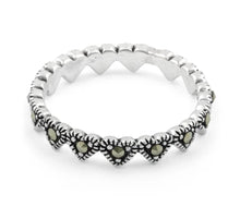 Heart Marcasite Silver ring