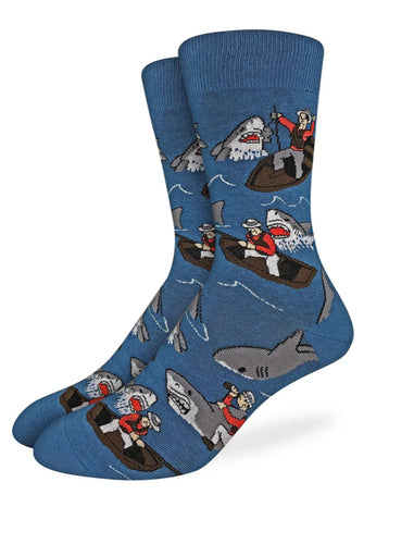 Men’s Sharks vs Fishermen crew socks