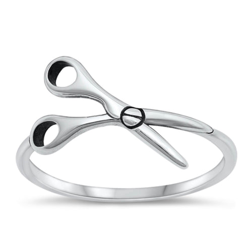 Sterling silver Scissors Ring