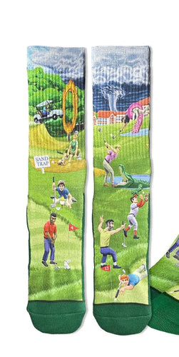 Men’s Crazy golf Active fit socks