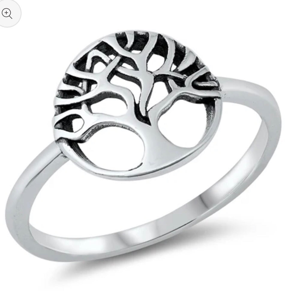 Sterling silver Tree of Life ring