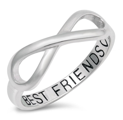 Sterling Silver Infinity Best Friends ring