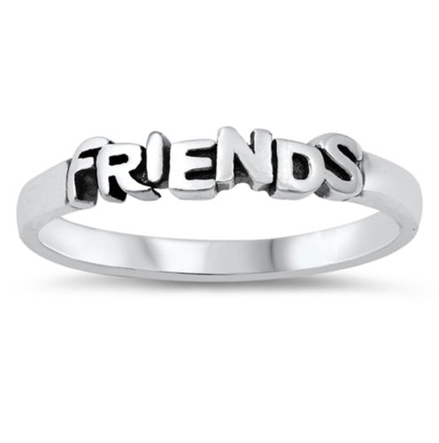 Sterling silver Friends ring
