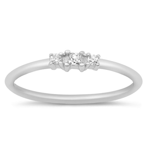 Sterling silver small Cz Ring