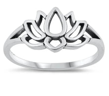 Lotus flower Silver Ring