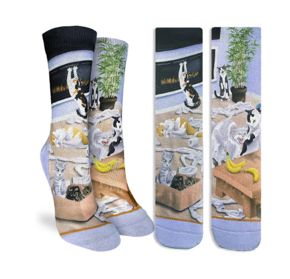 Women’s Cats causing Catastrophe Active fit socks