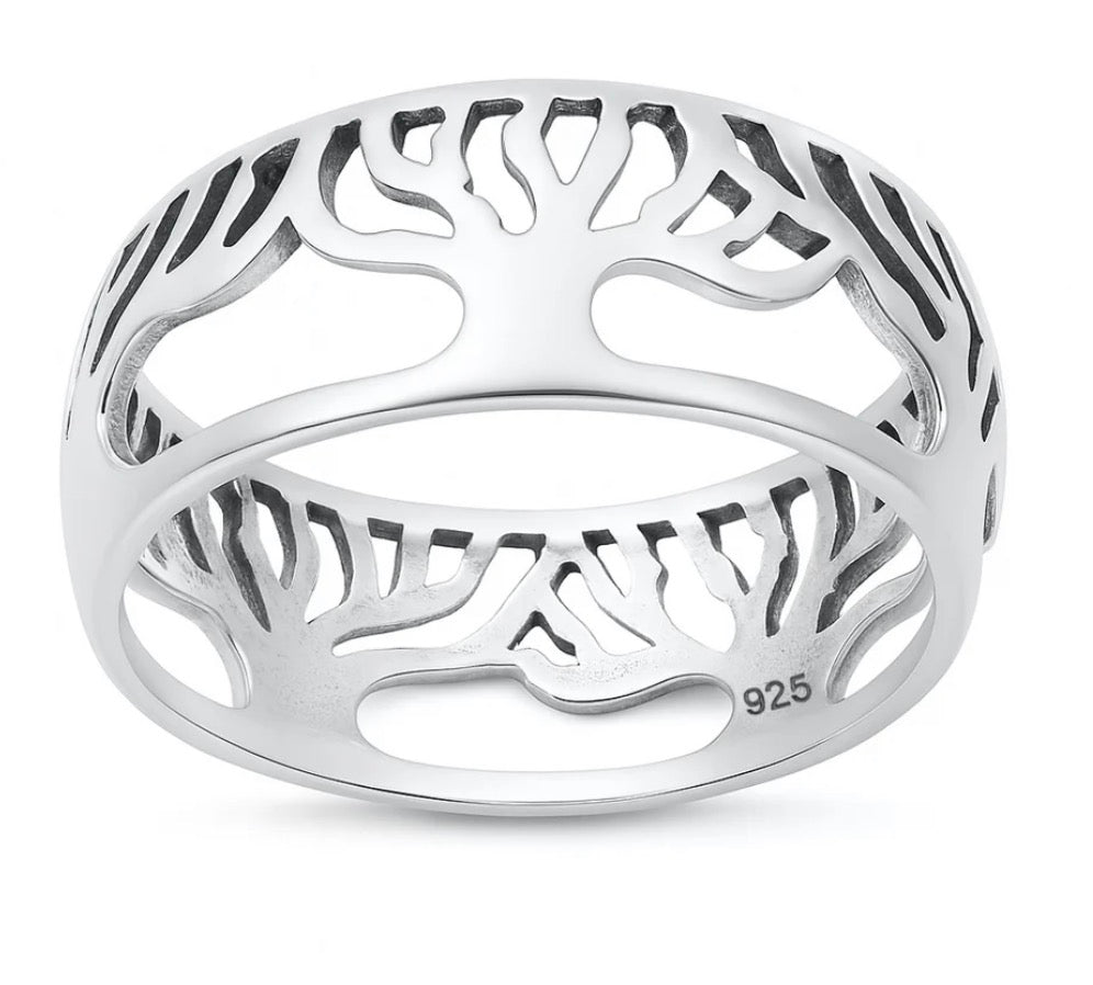 Sterling silver Tree ring