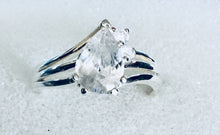 Pear cut Cz Ring