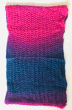 Infinity Loop fuzzy knit scarf