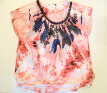 Feather Necklace Embellished FunTop
