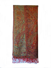Pashmina orange ornate print scarf
