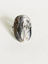 Sterling silver cut out shield Ring