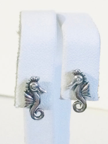 Seahorse stud earrings