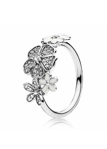 CZ Daisy floral Ring