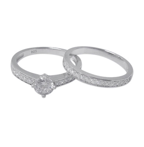 Round Cut Cz Silver Ring