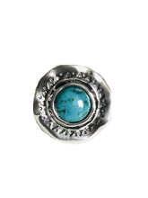 Sterling silver round Turquoise Ring