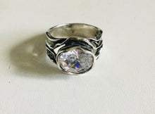 Round Clear Cubic Zirconia Ring