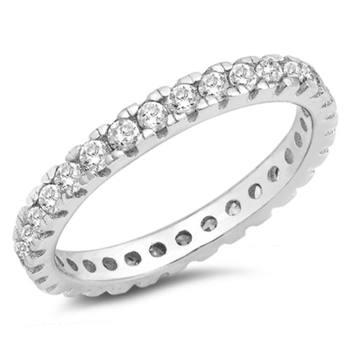 Eternity Round cut channel set Ring