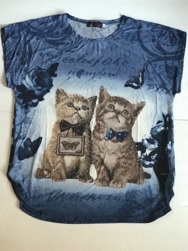 Kittens Looking Up Fun Top