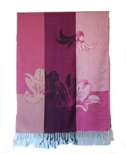 Pashmina Orchid scarf