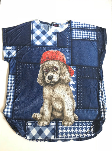 Dog wearing Ball Hat