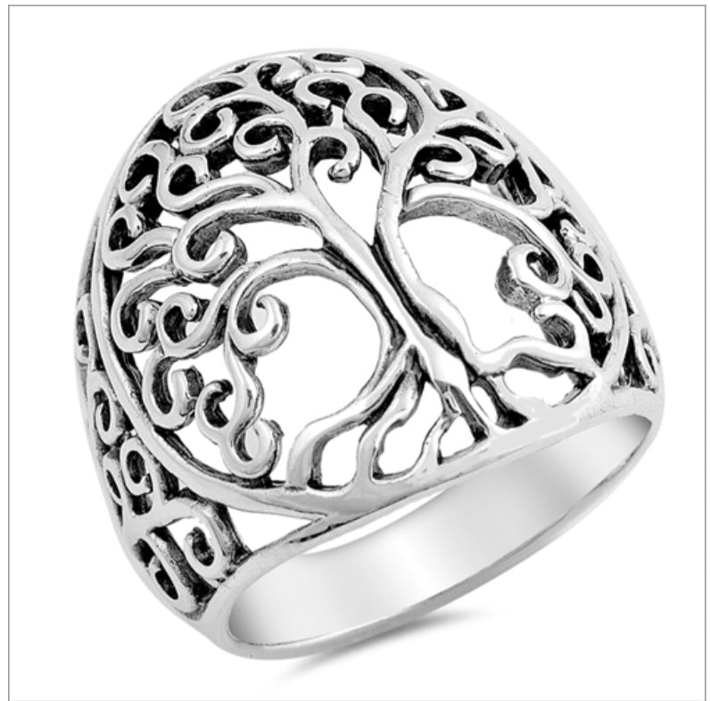 Dome Tree of Life ring