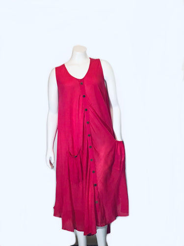 Button down tank dress