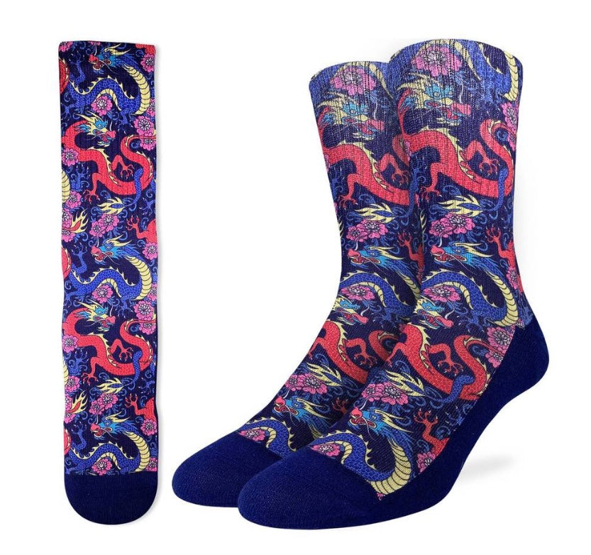 Men’s Chinese Dragon Active Fit Socks