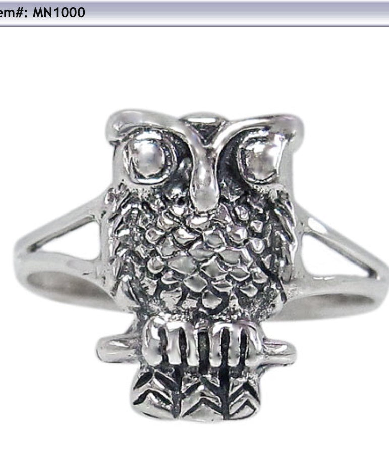 Perched Owl Ring