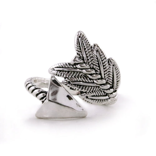 Arrow wrap Silver Adjustable Ring