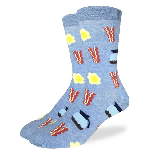 Women’s Bacon and Eggs Crew length Fun Sock