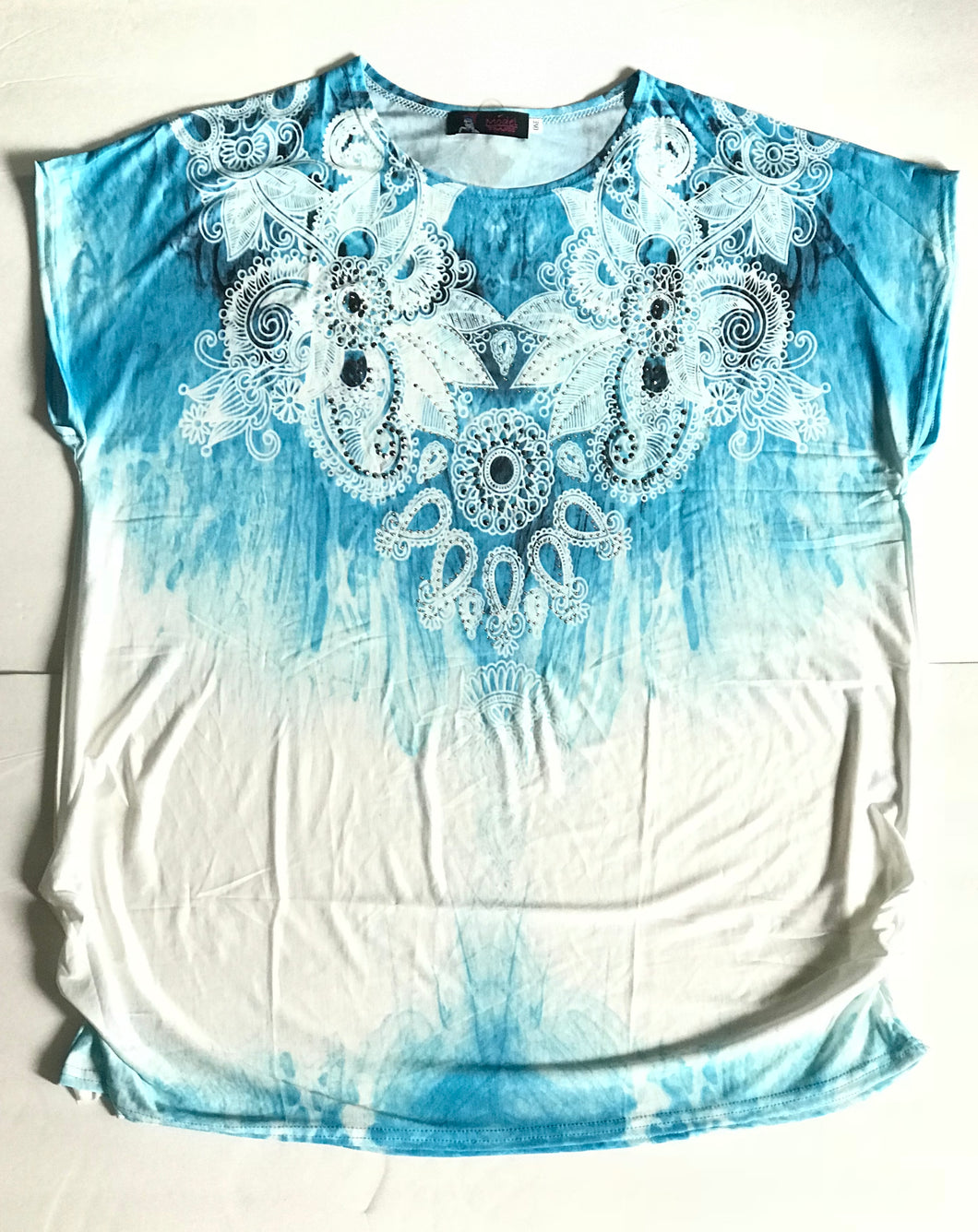Soft Blue/White with Sparkle Fun Top