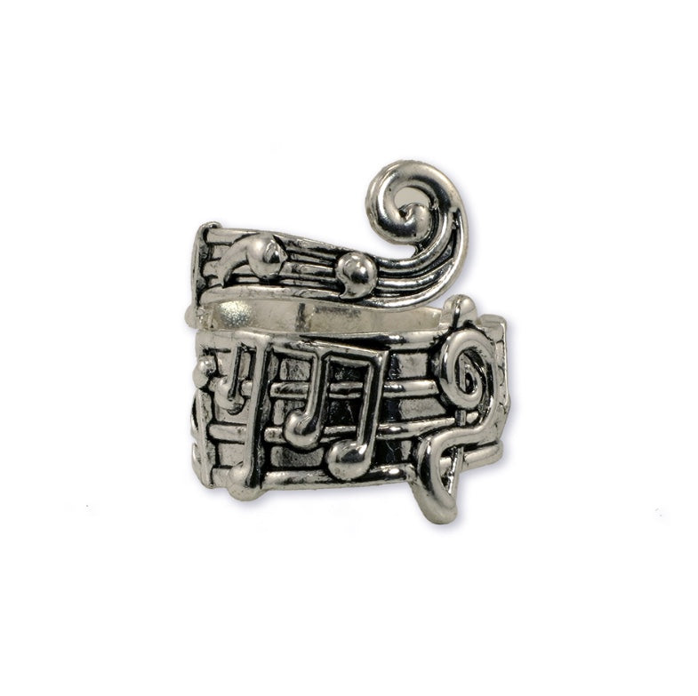 Adjustable Music Note Ring