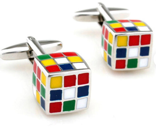Novelty Cufflinks Rubik’s Cube