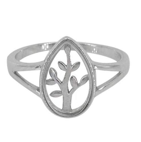Pear Shape Tree of Life Ring