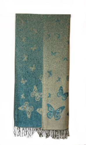 Pashmina Butterfly print scarf