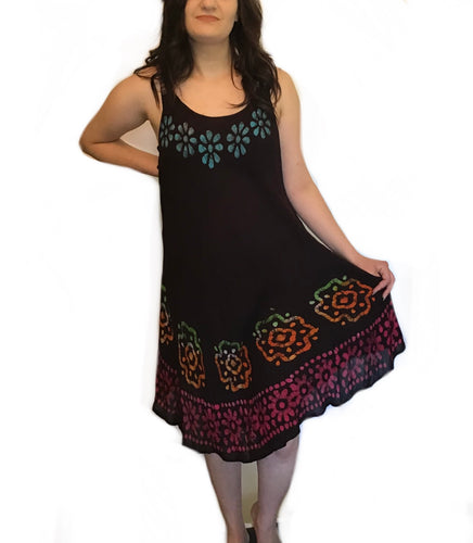 Black beaded tank dress