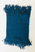 Infinity Ribbed Tassel loop knit scarf