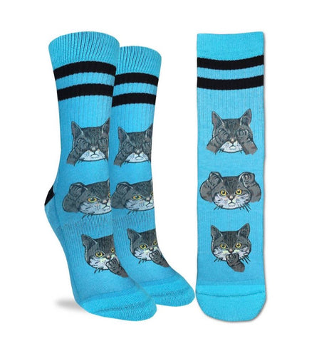 Women’s No Evil Cat Active Fit Sock