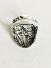 Sterling silver cut out shield Ring