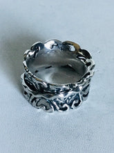 Sterling silver cut out Spinner Ring