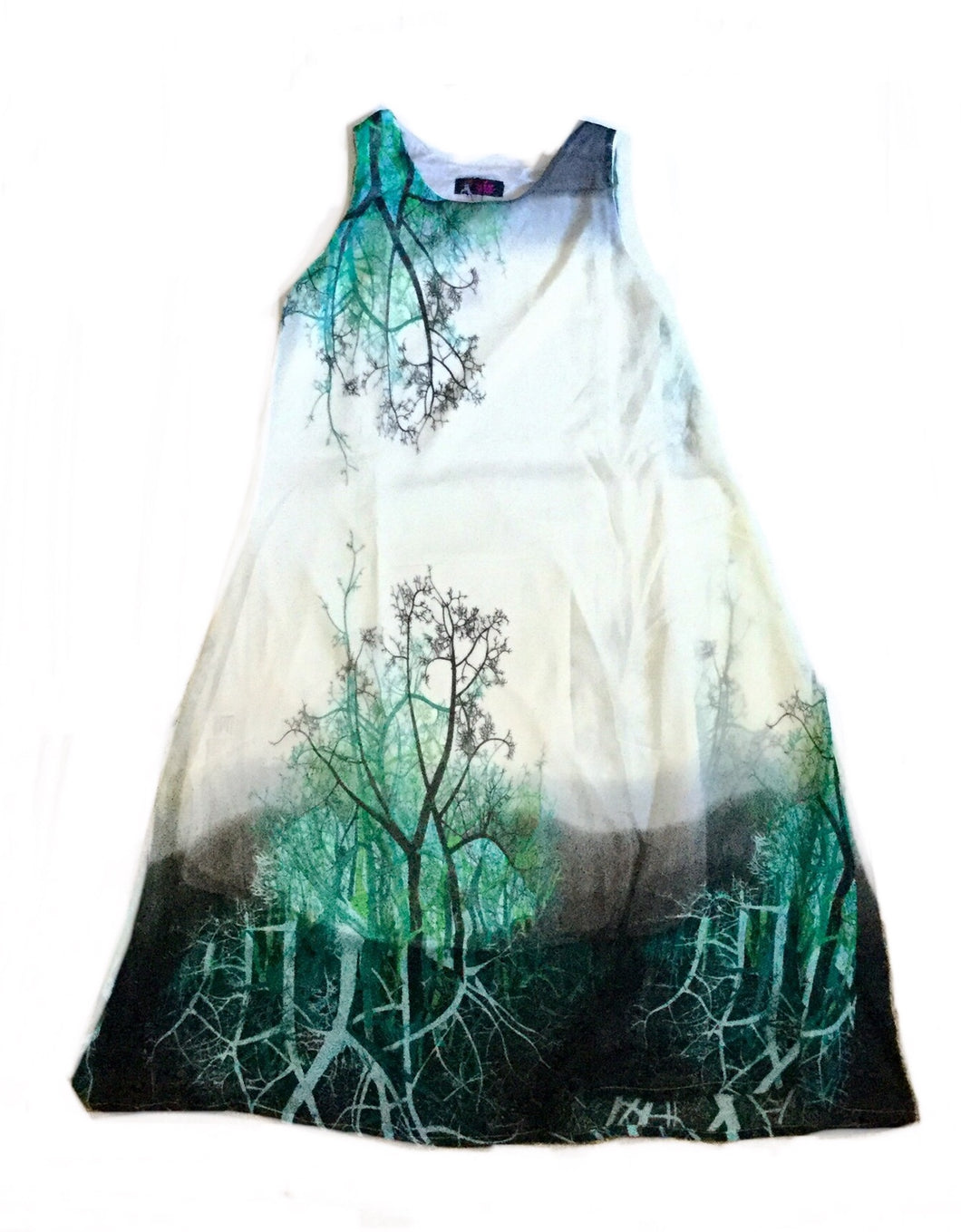 Tree Print Maxi Dress